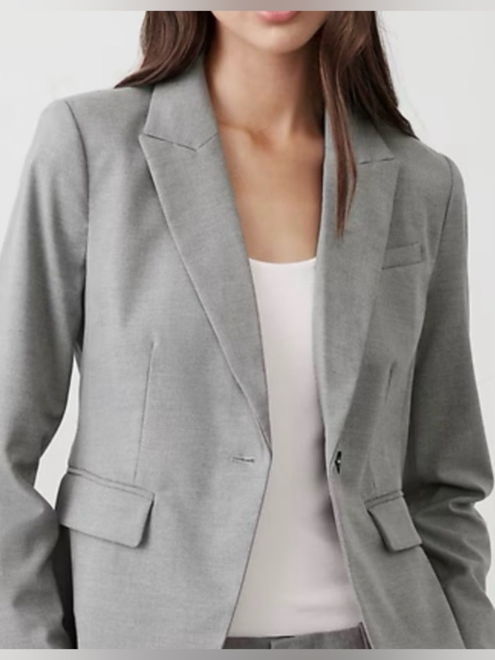Banana Republic Light Gray spring/ summer blazer Size 6.
